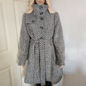 KENNETH COLE Classic Wool Coat Women's Size 14